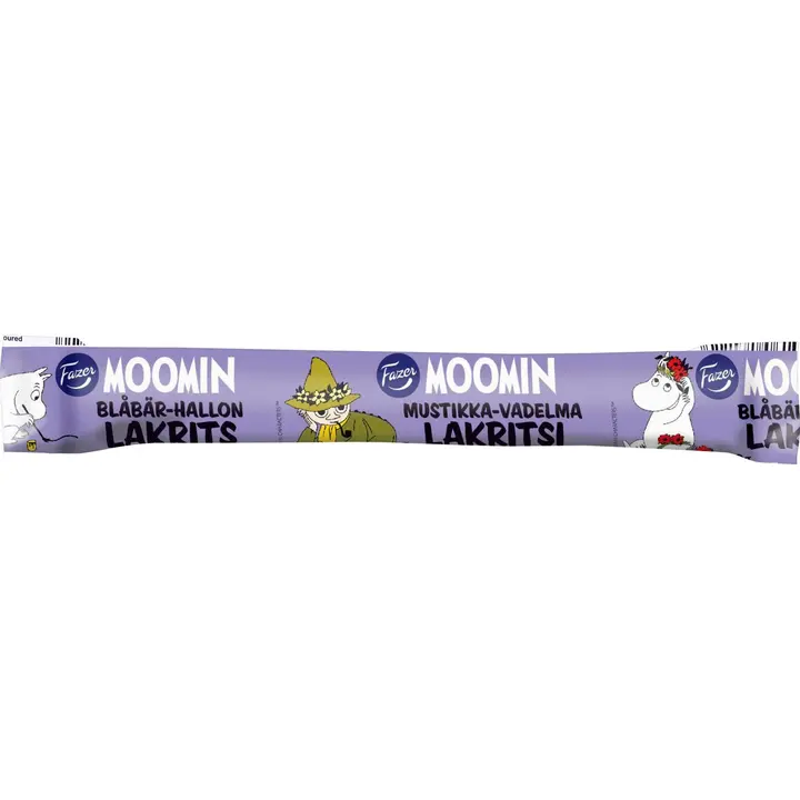 Fazer Moomin Mustikka-vadelma lakritsi 20g