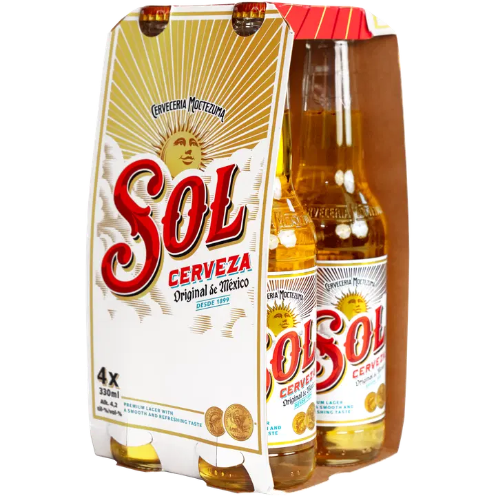 4 x Sol olut 4,2% 0,33 l