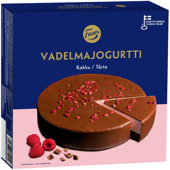 Fazer Vadelmajogurtti -kakku 400g, kypsäpakaste