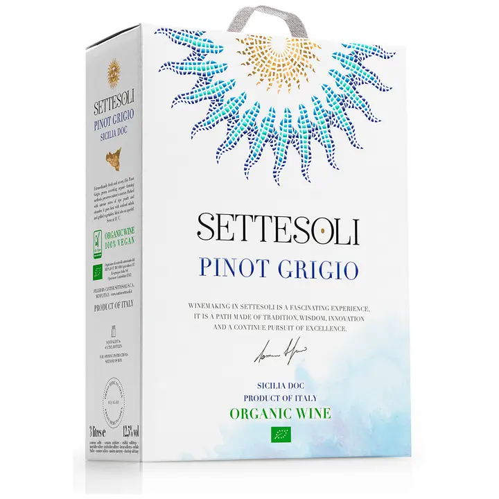 Inycon Settesoli Pinot Grigio Organic KPN vein 12,5%vol 3L