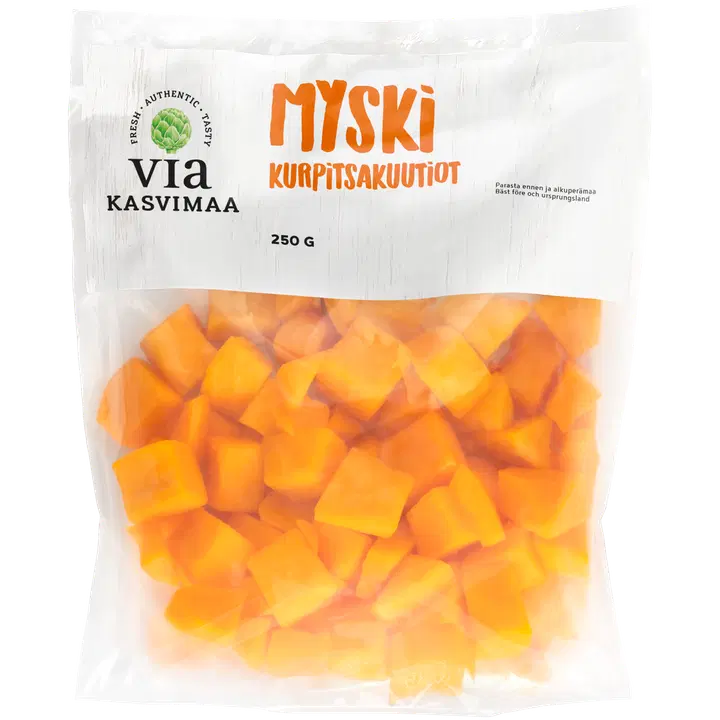 Via Kasvimaa Myski kurpitsakuutiot 250 g