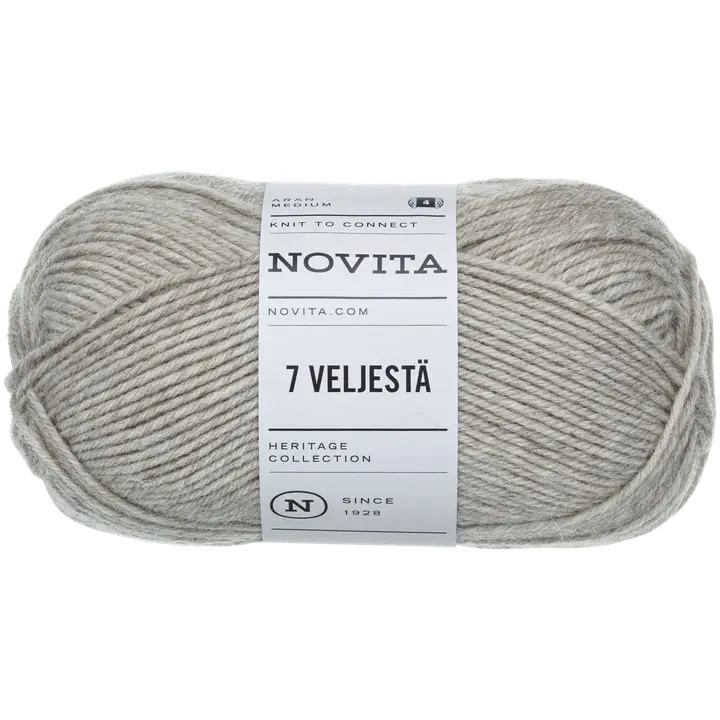 Novita lanka 7 Veljestä 100 g hiekka 060