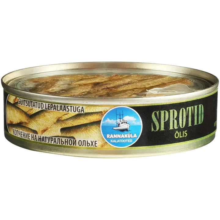 Rannaküla Sprotid õlis 160g 70%