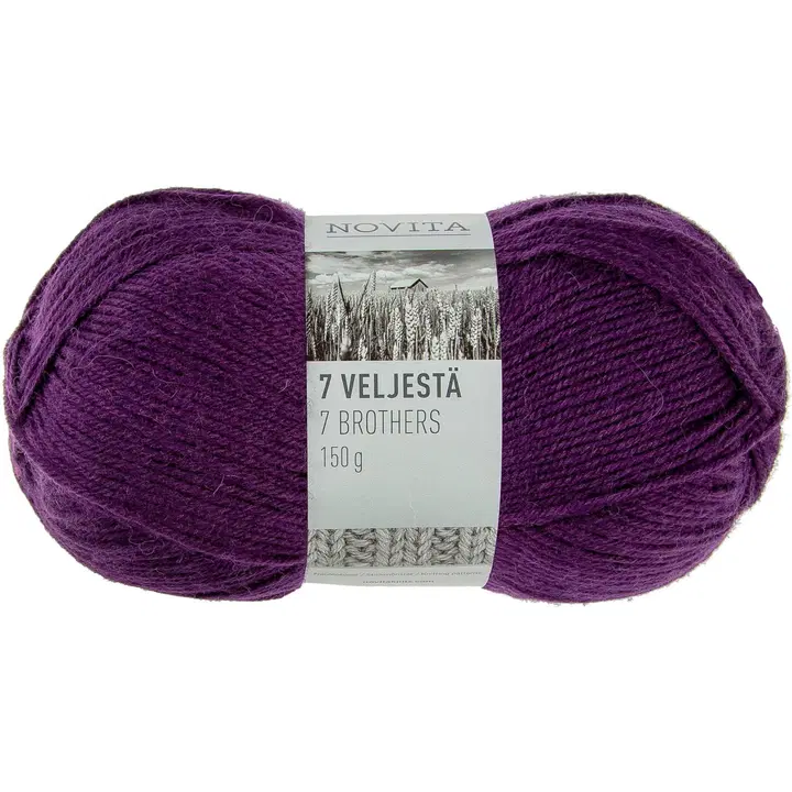 Novita 7 Veljestä 150g lanka munakoiso 796