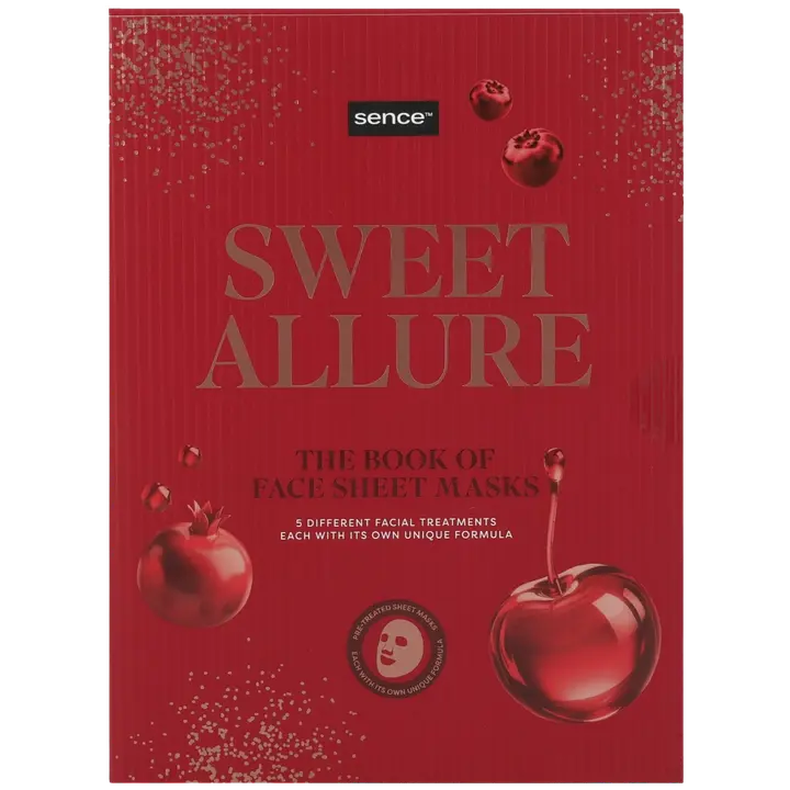 Sence Collection Giftset 5pcs Facial Sheet Mask 20ml Mask Book Night Luxe