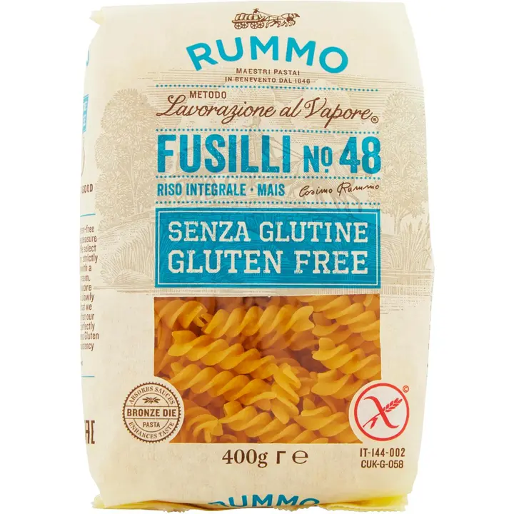 Rummo Gluteeniton fusilli pasta no 48 400g