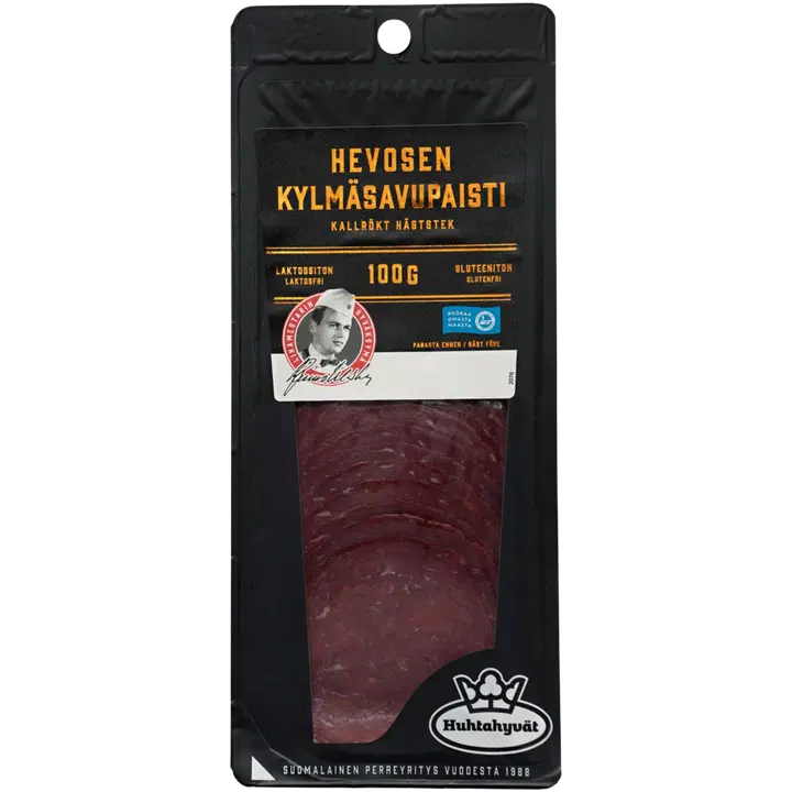 Huhtahyvät Lihamestarin Hevosen kylmäsavupaisti 100g