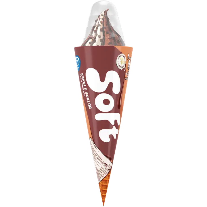 Ingman Soft Keksi & Suklaa Jäätelötuutti 140ml/81g