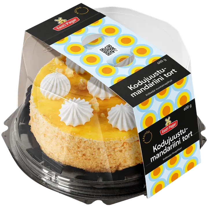 Eesti Pagar Kodujuustu-Mandariini Tort 600 g