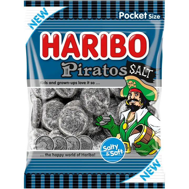 HARIBO Piratos Salt 70 g karkkipussi