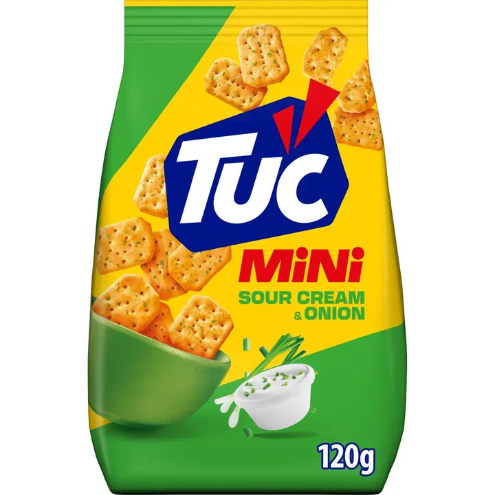 TUC Mini Sour cream&onion suolakeksit 120g