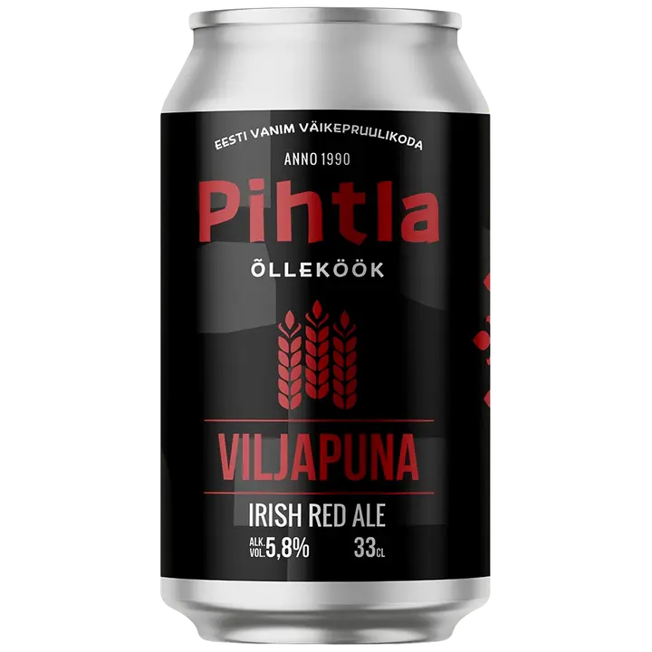 Pihtla Õlleköök Viljapuna Irish Red Ale õlu 5,8%vol 330ml