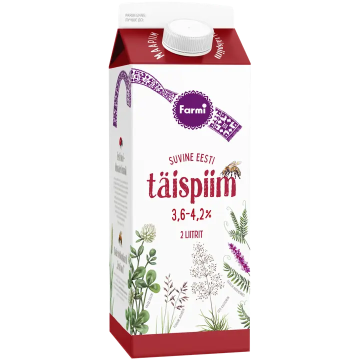 Farmi Täispiim 3,6%-4,2%, 2 l