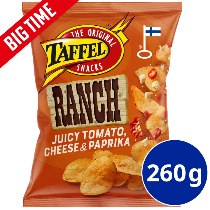 Taffel Ranch kryddade chips 260g