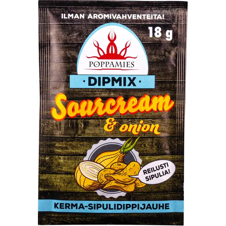 Poppamies Sourcream & Onion dipmix dippijauhe 18g