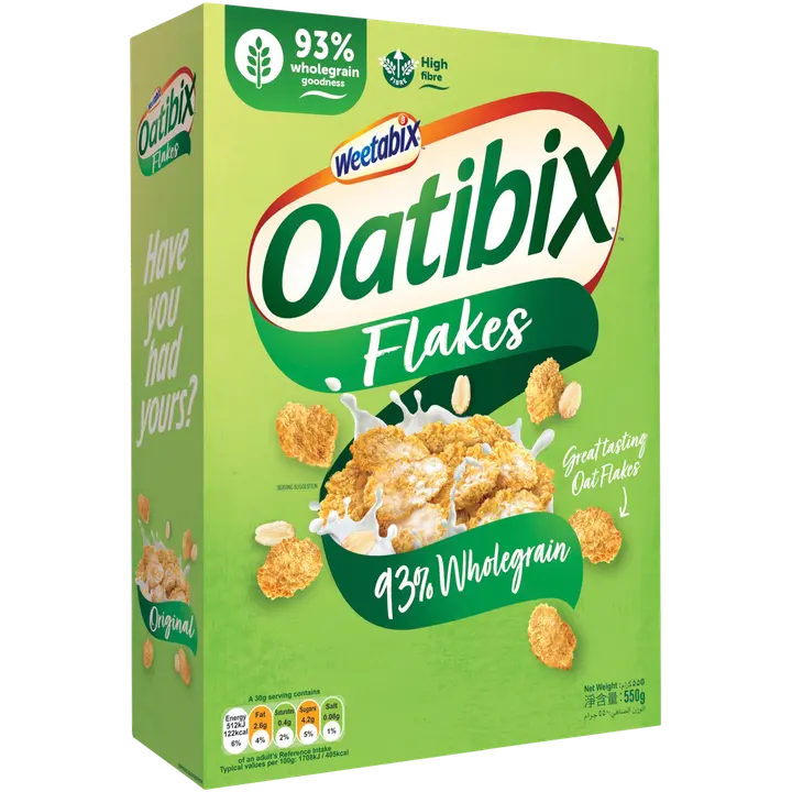 Oatibix Flakes täysjyväkaurahiutaleita 550g