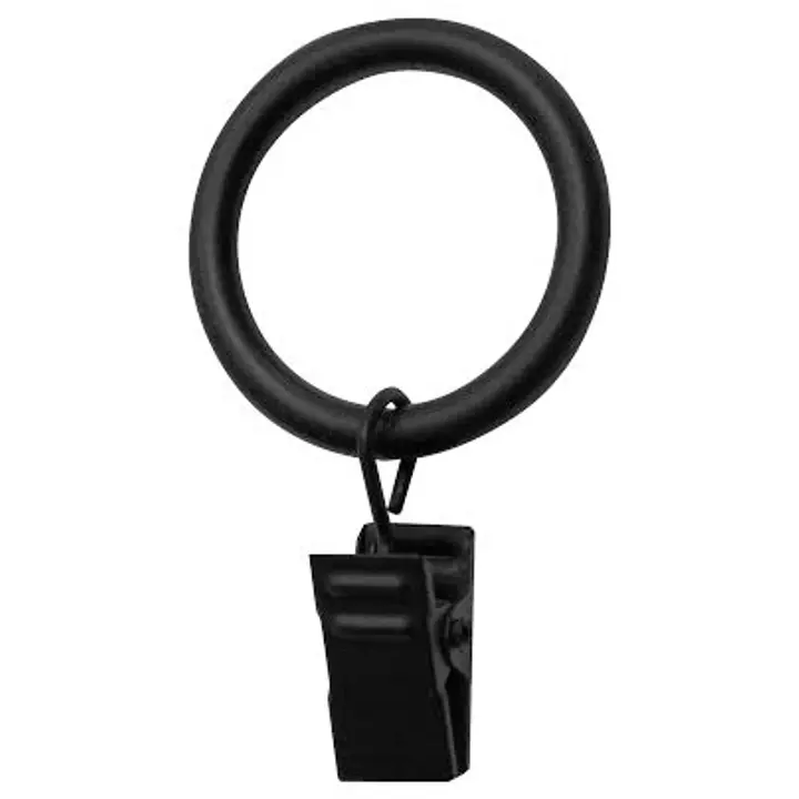 Kardinarõngas klambriga 25/31 mm, must
