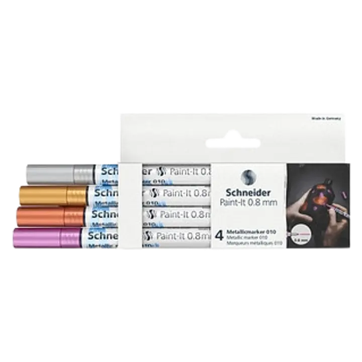Metallik läikega markerite 0,8mm 4 tk