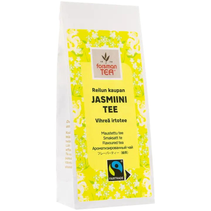 Forsman tea Vihreä Jasmiini vihreä maustettu irtotee Reilu kauppa 60 g