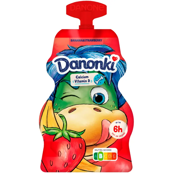 Danonki Maasika-banaanijogurt tuubis 70G