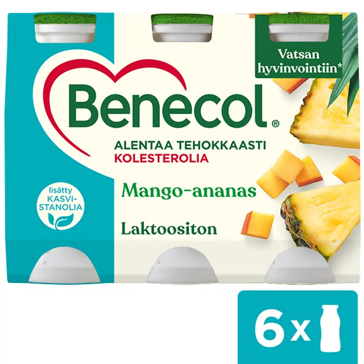 Benecol 6x100g mango & ananas jogurttijuoma