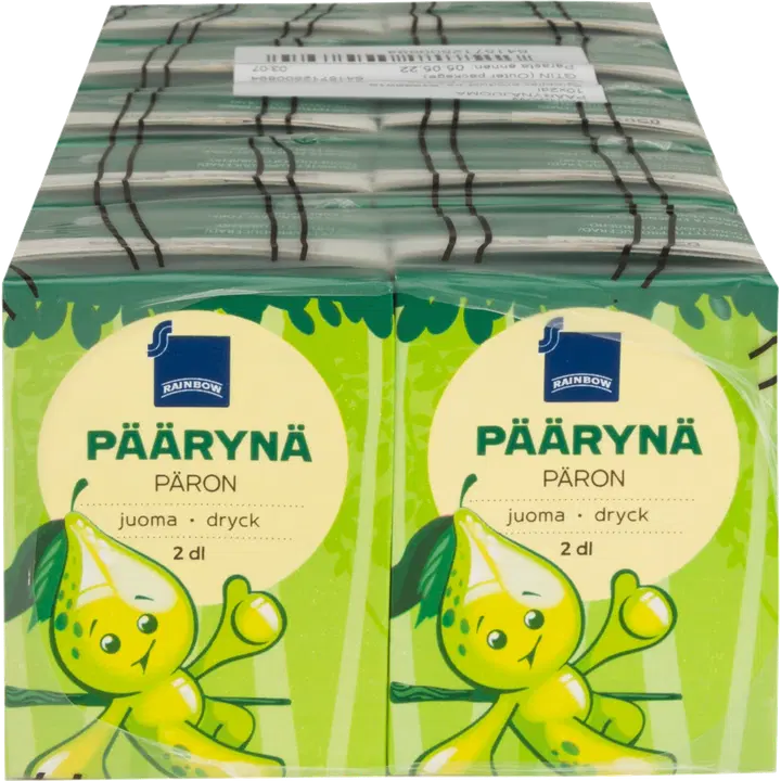 10 x Rainbow päärynäjuoma 2dl