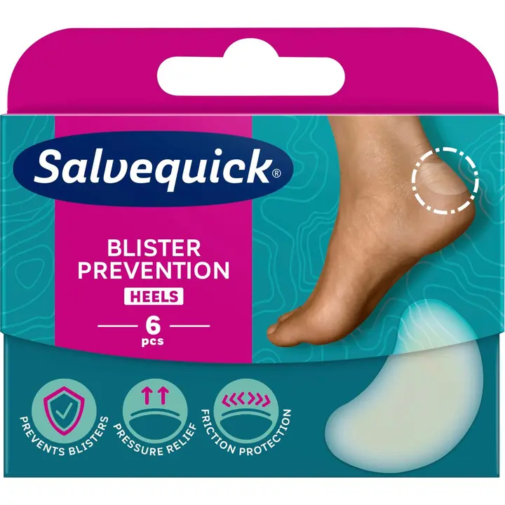 Salvequick Blister Prevention Heels rakkolaastari 6kpl