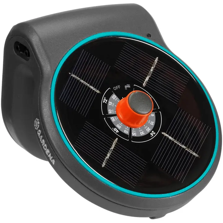 Gardena aquaBloom Aurinkosähköllä toimiva lomakastelusarja.