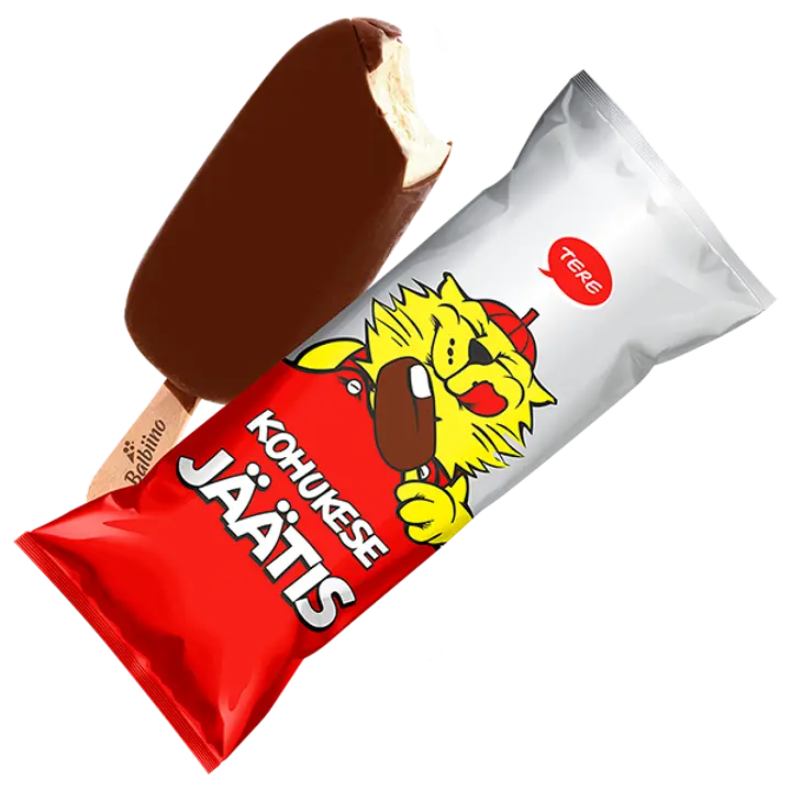 TERE Kohupiimajäätis glasuuris 80ml/53g