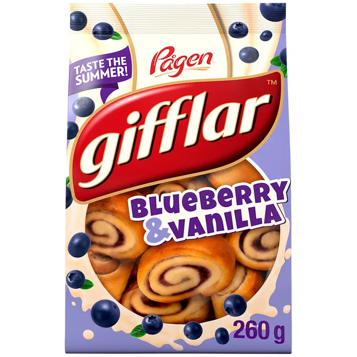 Pågen Gifflar Mustika-vanillitäidisega  saiake 260 g
