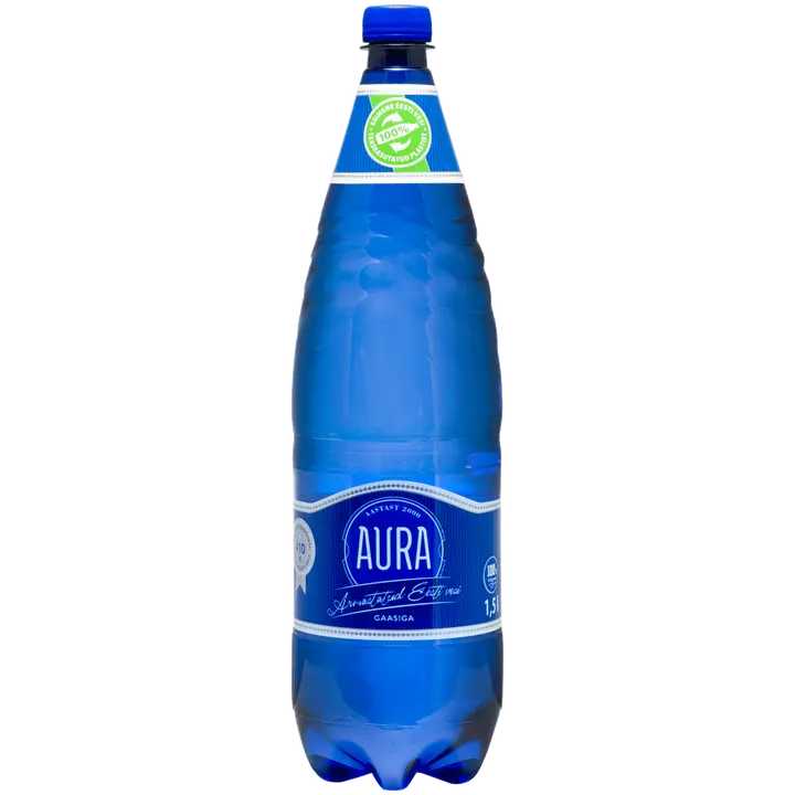 Aura Spring karboniseeritud vesi, 1,5L