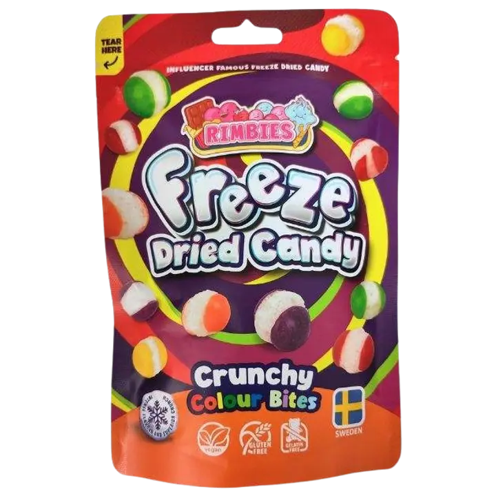 Rimbies Crunchy Colour Bites külmkuivatatud kommid 80g