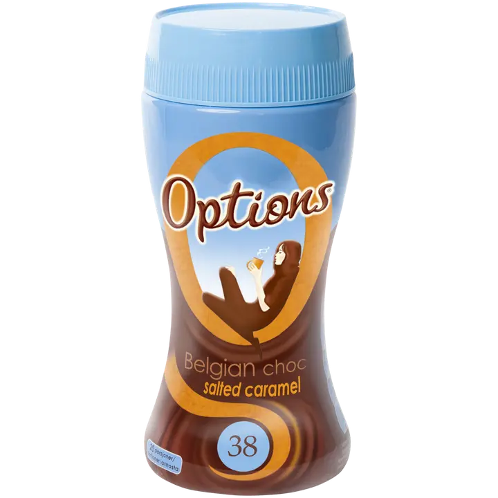Options Salted Caramel kaakaojuomajauhe 220g