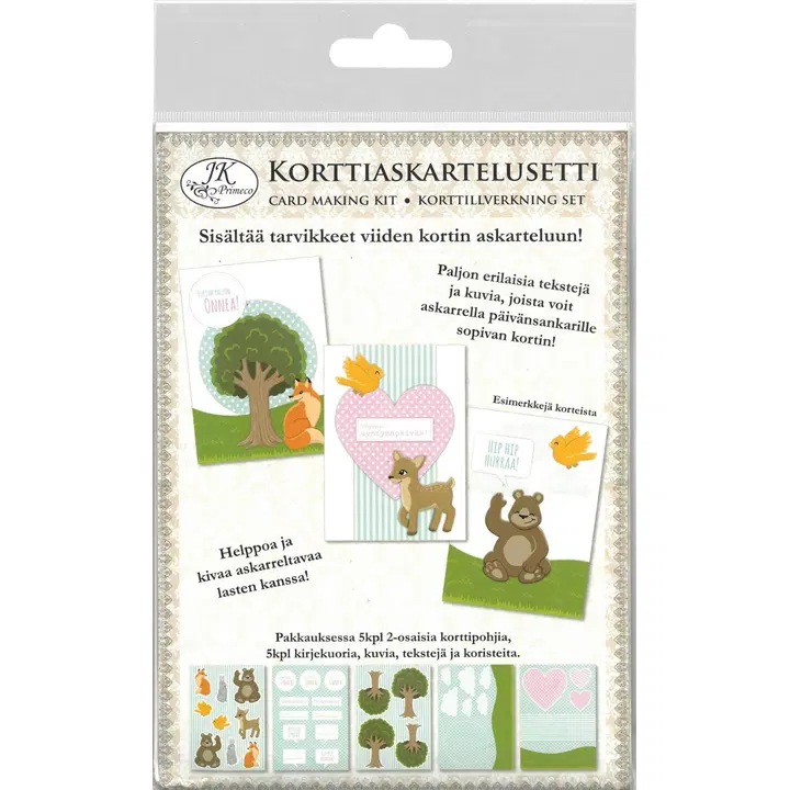 J.K. Primeco korttiaskartelusetti Eläimet