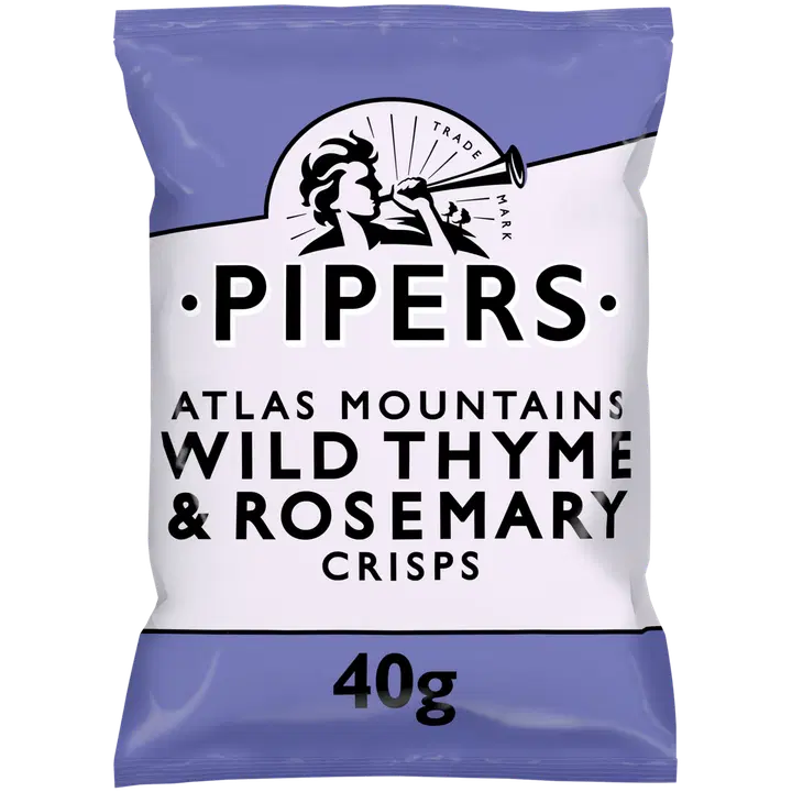 Pipers Crisps Atlas Mountain timjami-rosmariiniperunalastu 40g