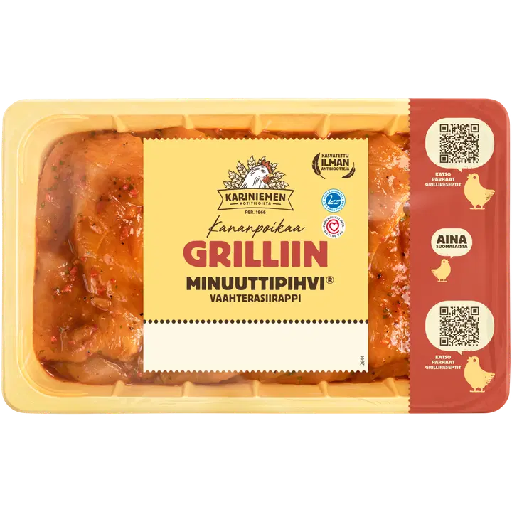 Kariniemen Kananpojan Minuuttipihvi® Vaahterasiirappi 760 g