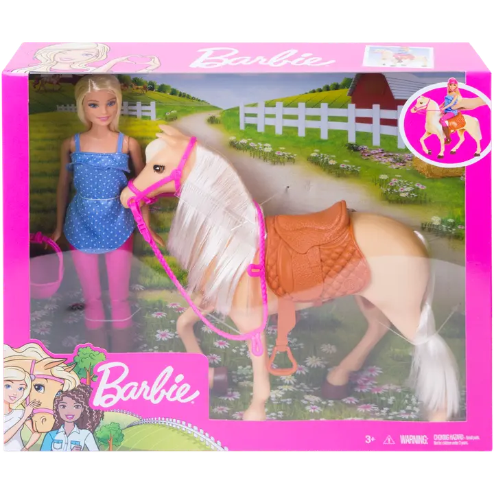 Barbie hobune ja nukud fxh13