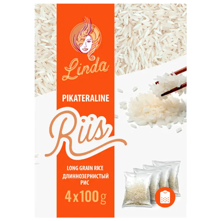 Linda pikateraline riis 4x100g