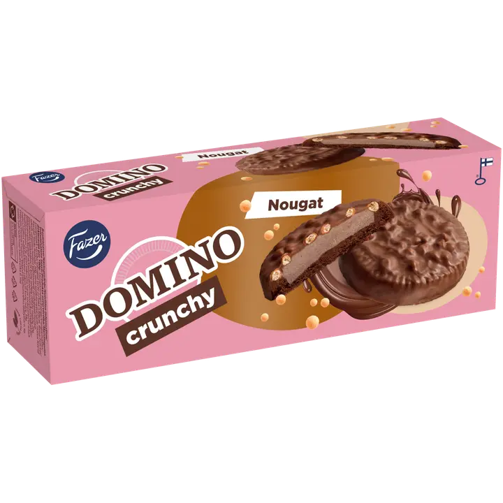 Fazer Domino crunchy choco nougat küpsised 150g