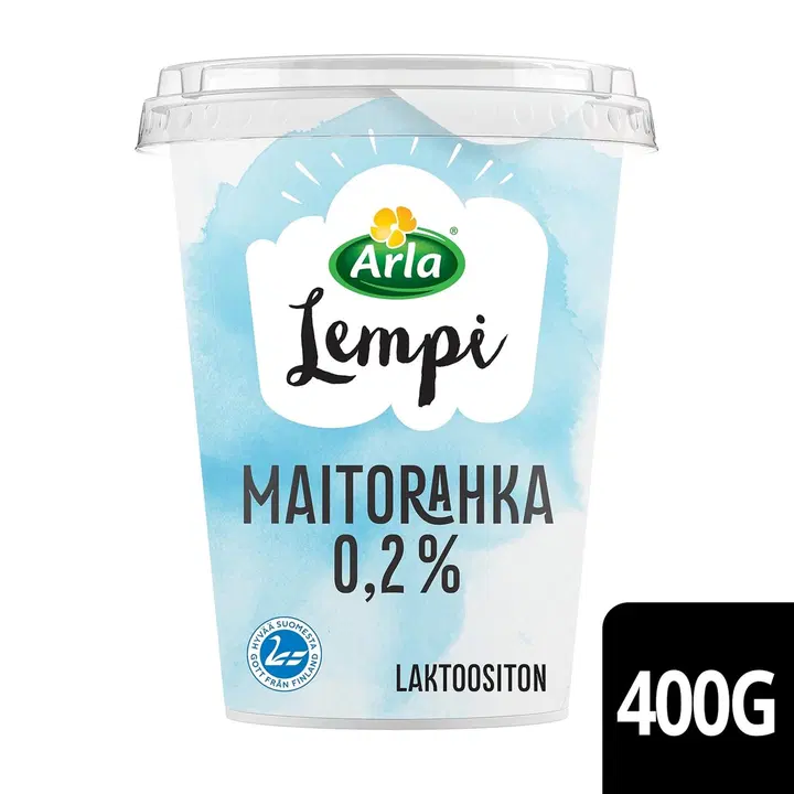 Arla Lempi Maitorahka 400 g 0,2% laktoositon