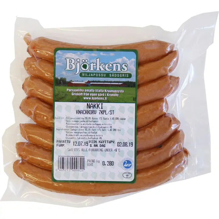Björkens nakki 7 kpl 280 g
