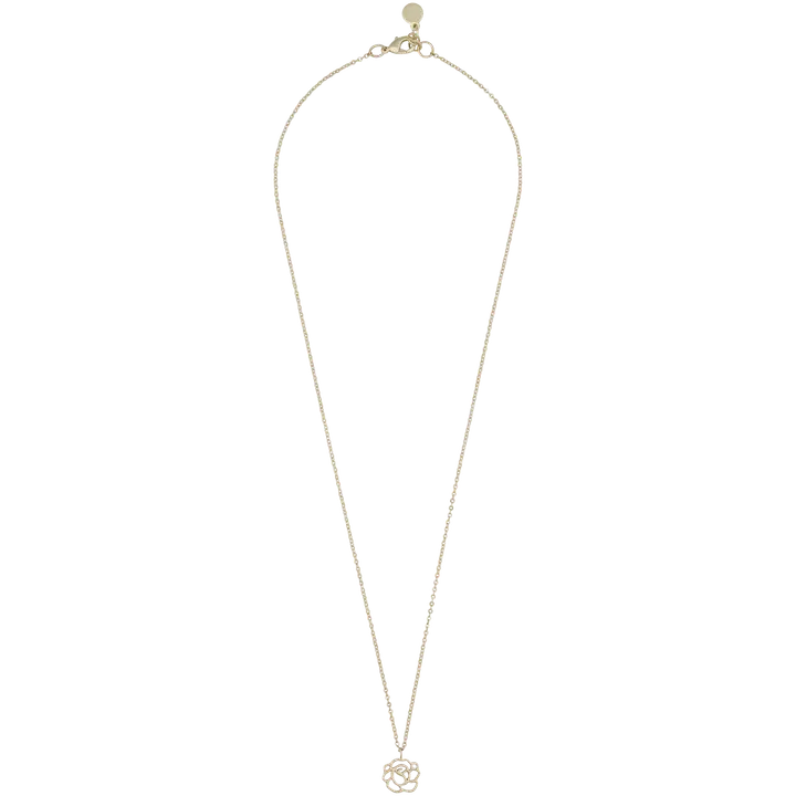 Snö of Sweden Flora ros hänghalsband 42 cm guld