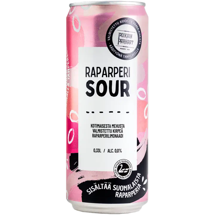 Poikain Parhaat SOUR Raparperilimonaadi 0,33l tlk