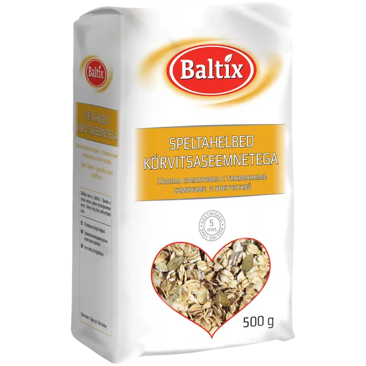 Baltix speltahelbed kõrvitsaseemnetega 500g