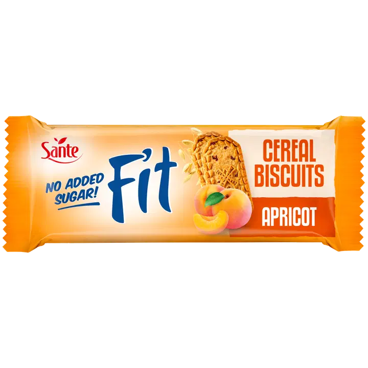 Sante Fit teravilja-aprikoosiküpsised, ilma lisatud suhkruta 50g