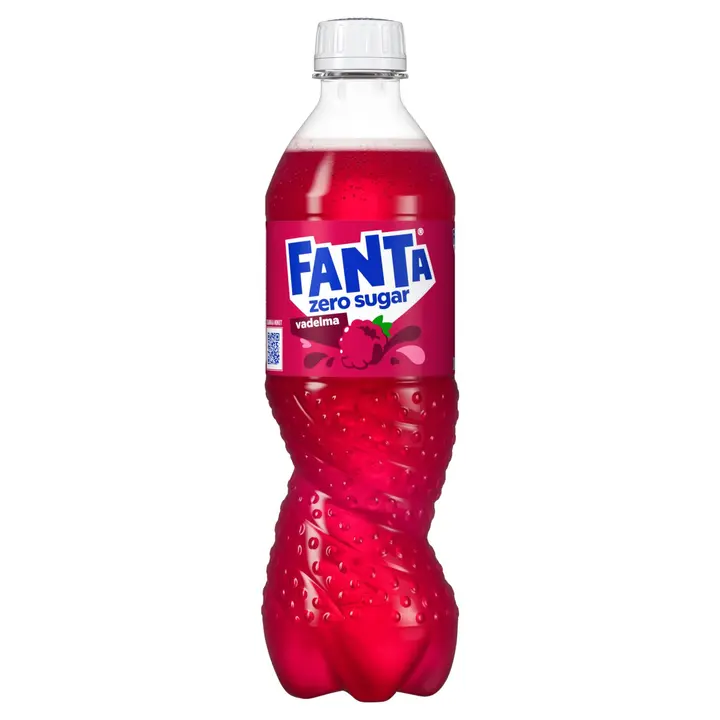 Fanta Vadelma Zero virvoitusjuoma muovipullo 0.5 L
