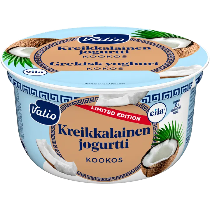 Valio kreikkalainen jogurtti kookos kausimaku laktoositon 150 g