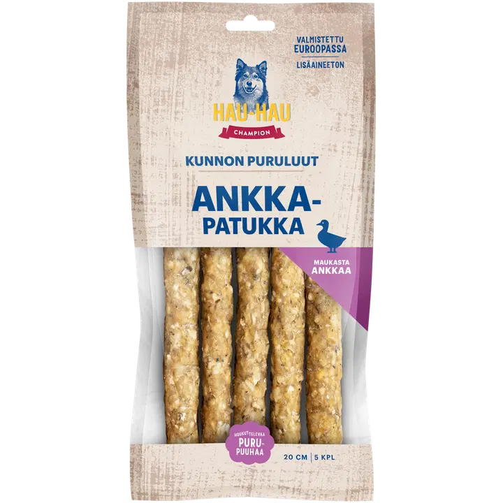 Hau-Hau Champion Kunnon puruluut Ankkapatukka 20 cm, 5 kpl, 230 g