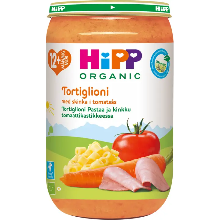 HiPP 250g Luomu Tortiglioni Pastaa&Lihaa 12kk