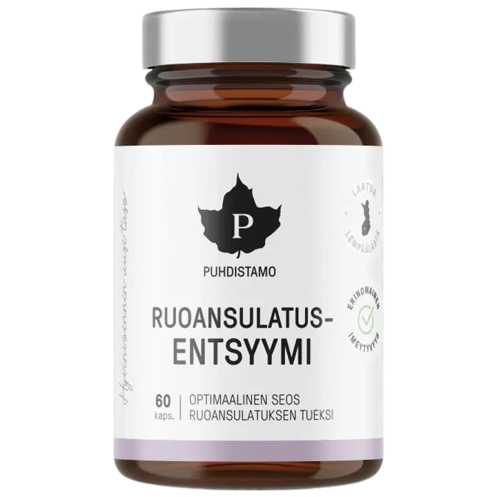 Puhdistamo Ruoansulatusentsyymi 60 kaps